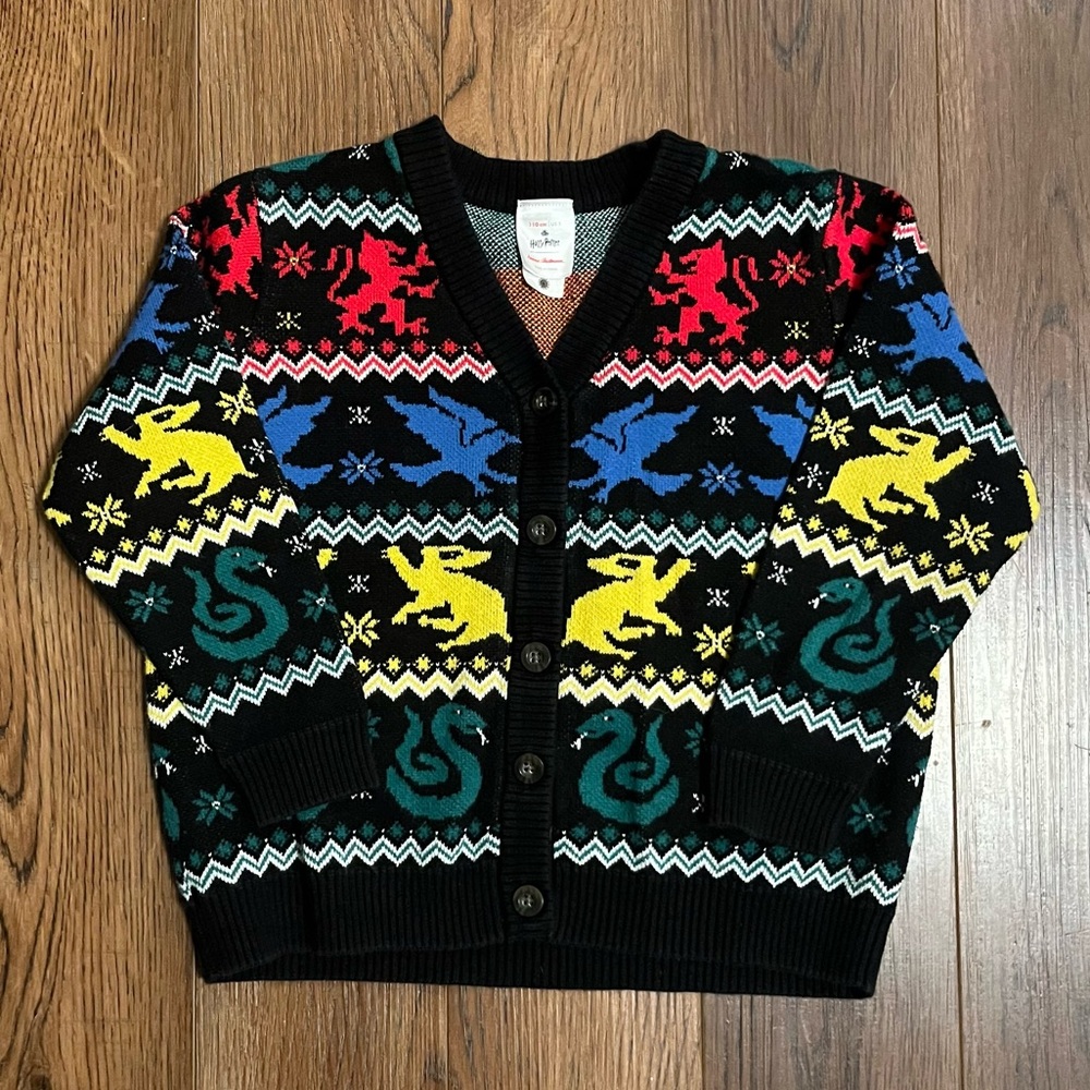 Hanna Andersson Harry Potter Kids Hokiday Sweater Cardigan - Size 5